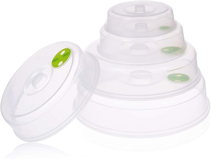 Set of 5 Microwave Plate Covers