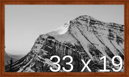 Frame It Easy 33 x 19 Russet Wood Frame