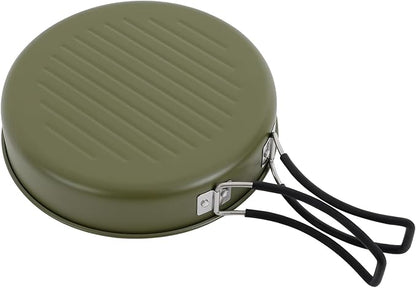 Portable Camping Cookware Set, 304 Stainless Steel Outdoor Camping Cooking Pots and Pans with Storage Bag, Outdoors Campfire Cook Cookware Equipment for Outdoor Camping Hiking Picnic for 2-3