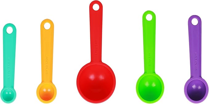 Silicone Measuring Spoons Set of 5