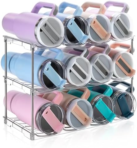 Larger Water Bottle Organizer for Stanley 40 oz Tumbler, Tumbler Organizer