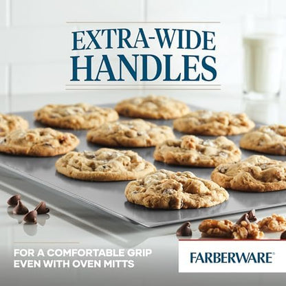 Farberware GOLDEN BAKE Nonstick Jumbo Baking Cookie Sheet, Light Gray
