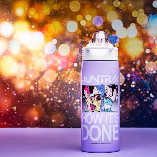 Zak Designs KPop Demon Hunters Sage 19oz Leak-Proof Straw Kids Water Bottle