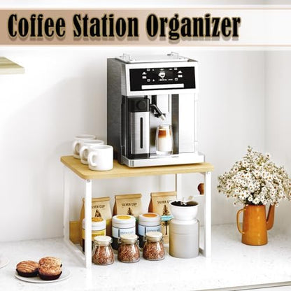 MARTY Countertop Organizer,17.1"x12.4", Cabinet Organizer Microwave Stand