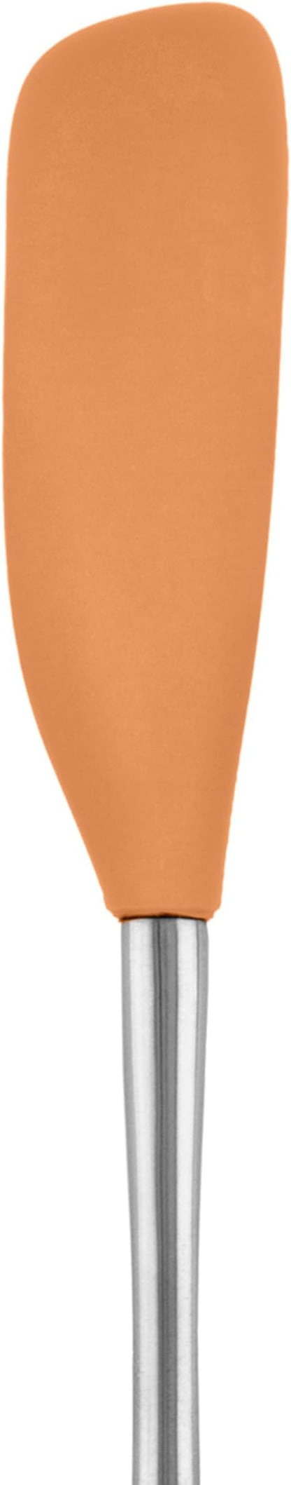 Tovolo Jar Spatula Silicone Long Stainless Steel Handle Scraper Spatula Apricot