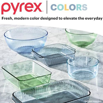 Pyrex Colors Tinted (6-Piece) Small/Medium Round Food Storage Containers