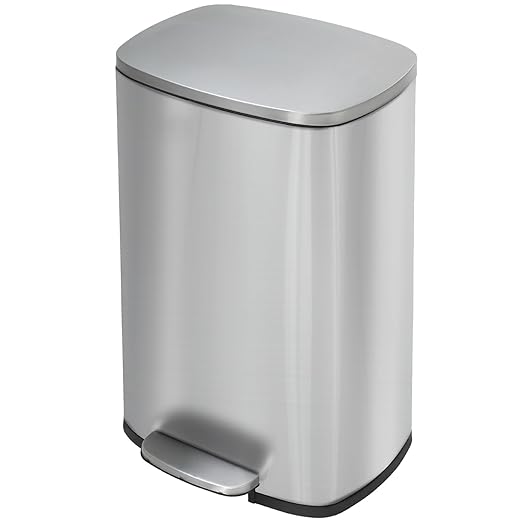 BestMassage 13 Gallon Stainless Steel Trash Can