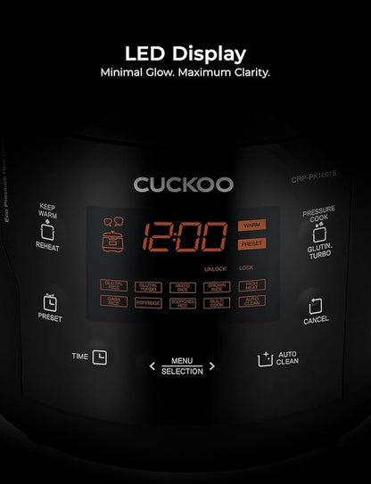 CUCKOO High Pressure Rice Cooker 10-Cup Uncooked / 20-Cup Cooked