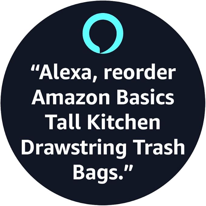 Amazon Basics Tall Kitchen Drawstring Trash Bags, Clean Fresh Scent, 13 Gallon