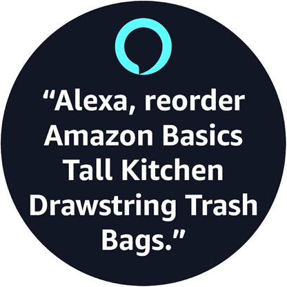 Amazon Basics Tall Kitchen Drawstring Trash Bags, Clean Fresh Scent, 13 Gallon