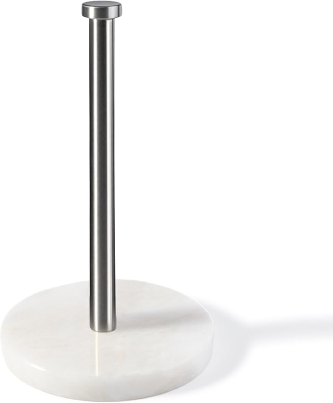 Koville African Genuine Marble Paper Towel Holder Countertop,