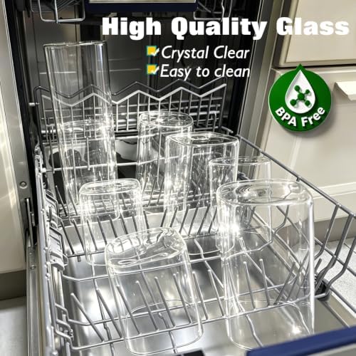 7 Pack Square Glass Storage Containers with Lids, Multi-Size Canisters Sets for the Kitchen & Pantry food storage jar – Ideal for Storing Pasta, Cereal, Flour, Sugar, Nuts, Coffee Beans & More