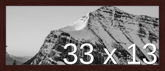 Frame It Easy 33 x 13 Merlot Wood Frame