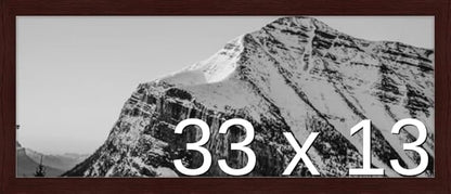 Frame It Easy 33 x 13 Merlot Wood Frame