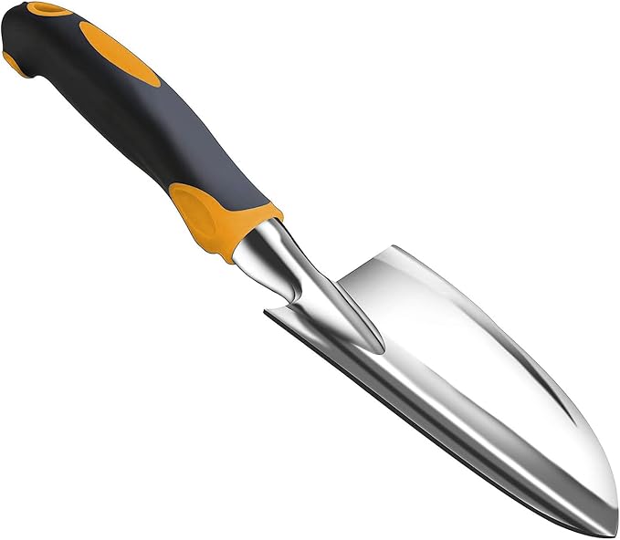 Garden Tool Shovel for Digging Gardening Trowel for Lawn Planting Alloy Spade Plastic Handle Anti Slippery
