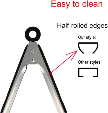 600℉ Heat Resistant Kitchen Tongs