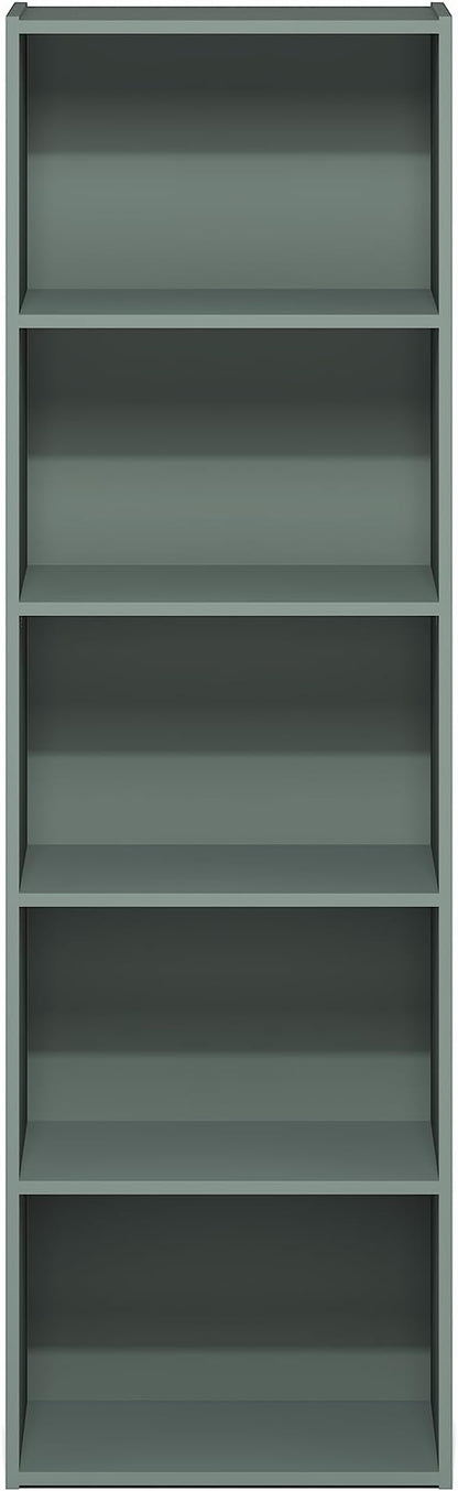 Furinno LUDER Book Shelf, 5-Tier Bookshelf, Bookcase