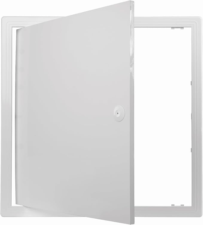 17.5" x 17.5" White Plastic Access Panel. Service Shaft Door Panel. Plumbing