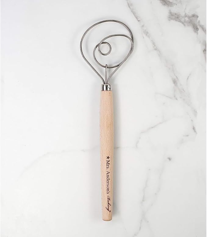 Mrs. Anderson's Baking Dough Whisk, Single-Loop, 12 Inch, 18/8 Stainless Steel