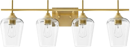 VONLUCE Bathroom Vanity Light, 4 Light Bathroom Light Fixture Over Mirror