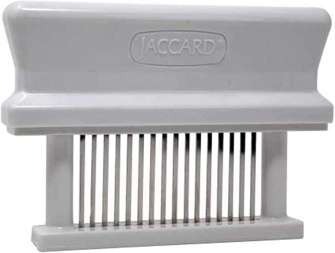 Jaccard 16-Blade Meat Tenderizer, Original Super Mini Meat Tenderizer, ABS Columns, 1.00 x 4.00 x 5.8 Inches, White