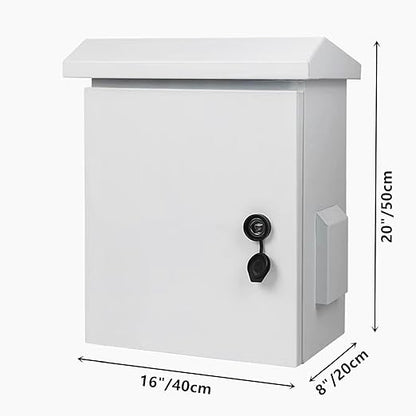 Outdoor Electrical Box 20'' x 16'' x 8'' One-Piece Ventilation Design