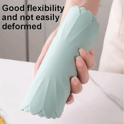 Heat-Resistant Silicone Trivet Mats, Non-Slip Hot Plate Holder for Kitchen Countertops & Dining Table, Reusable Pot Holder Pad with Secure Grip, Dishwasher Safe (Sea Sky Blue, Diameter: 30cm/11.81")