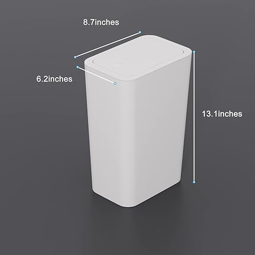 N. NETDOT 3 Pack 2.6 Gallon / 10L Bathroom Trash Can
