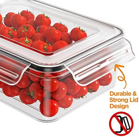 HOMETALL 52 Piece Airtight Food Storage Containers Set with Lids (26 Containers & 26 Lids),100% Leakproof Plastic Meal Prep Container Reusable, BPA Free Kitchen and Pantry Organization - Labels & Pen