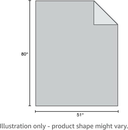 SE 51"x 80" Multipurpose Gray Wool Blanket - 50% Wool, Lightweight 2 lb, Zippered Bag Included - Ideal for Camping, Hiking, Emergency Survival