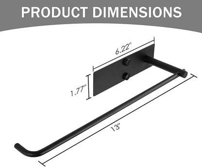 SUNTECH 2 Pack Paper Towel Holder Under Cabinet, Adhesive or Drilling Paper