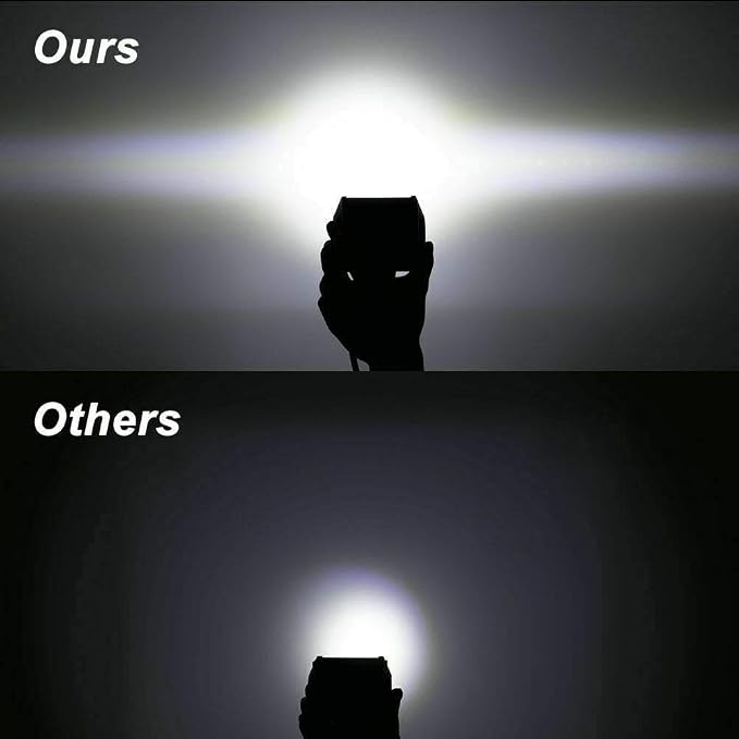 20Pcs Cube Triple Row Lights, Turboo Led Pod Lights 4 Inch 60W 12000LM Spot Flood Combo Light for Vehicle Accessories ATV UTV SUV Boat Pickup Lights