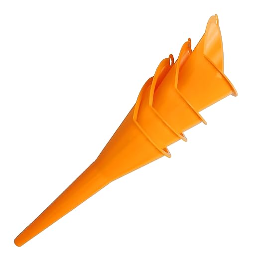 Annurssy Multi-Function Plastic Long Neck Oil Funnel