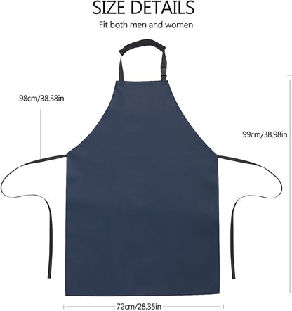 Homsolver 2 Pack Waterproof Rubber Aprons, Heavy Duty Butcher