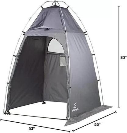 SylvanSport Privy Bivy Privacy Tent - Windproof, Portable Shelter for Camping Toilets & Changing Room - 6??8??of Interior Height - Easy Setup - Pop-Up Pod with Window for Camping, Beach & Tailgates