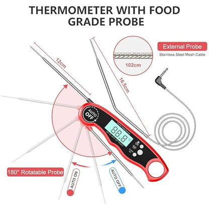 RIWUSI Meat Thermometer Digital, Instant Read Food Thermometer