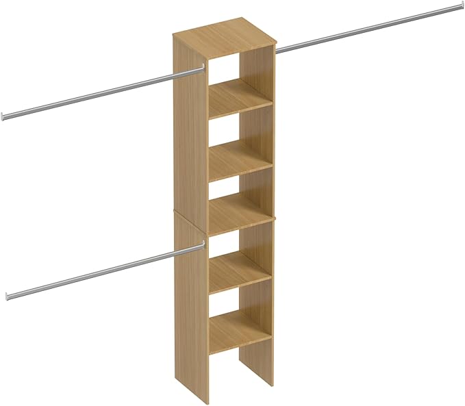 Closet System, Wood Tower Storage