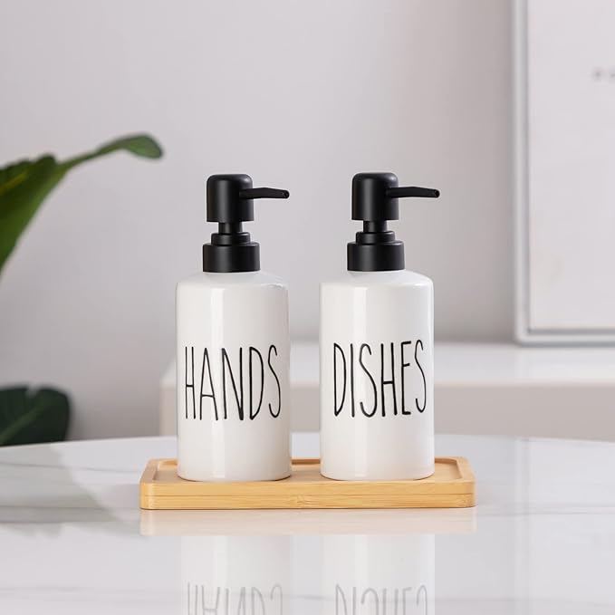 FE Hand Soap Dispenser, 10oz Ceramic Soap Dispenser