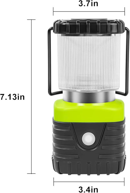 3Packs LED Camping Lantern Rechargeable 1000LM, 4500mAh Power Bank, IP44 Waterproof Lantern Flashlight for Hurricane Emergency, Hiking
