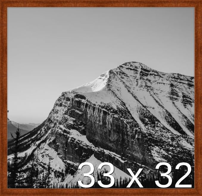 Frame It Easy 33 x 32 Russet Wood Frame