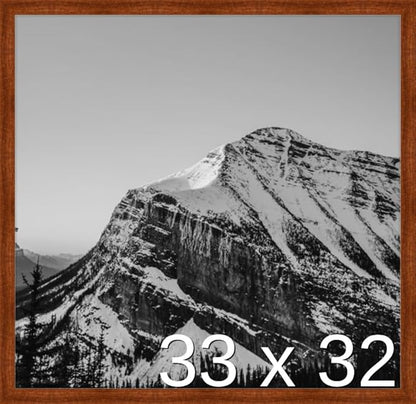 Frame It Easy 33 x 32 Russet Wood Frame