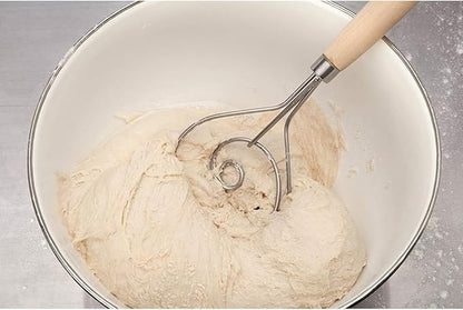 Mrs. Anderson's Baking Dough Whisk, Single-Loop, 12 Inch, 18/8 Stainless Steel