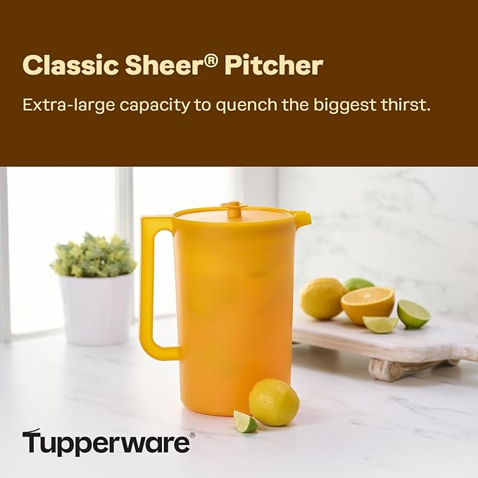 Tupperware Impressions Classic Sheer 1 Gallon Pitcher