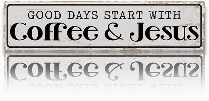 Coffee Signs for Coffees Station Decor, Good Days Start