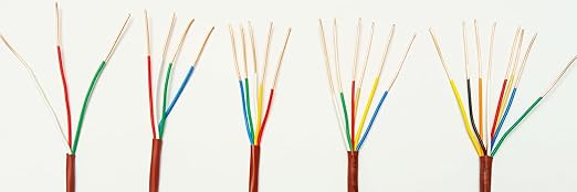 EASTWIRE 18/3 100ft Thermostat Wire, Solid Copper Wire, 18 Gauge Conductor