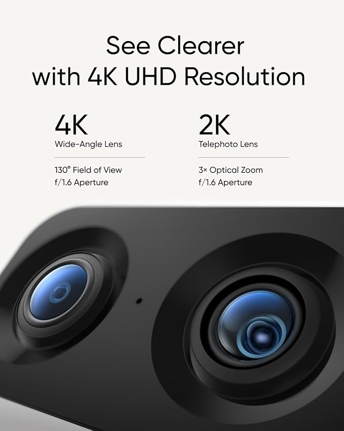 eufy Security Indoor Cam S350, Dual Cameras, 4K UHD Security Camera