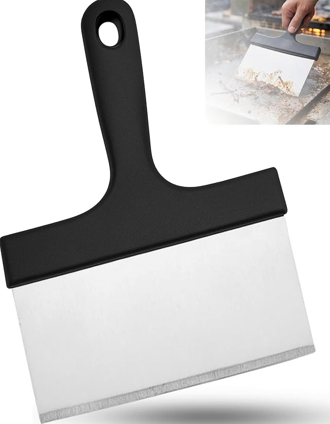 Grill Scraper, Stainless Steel Food Scraper
