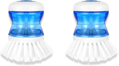 Dish Brush with Soap Dispenser, Firm Bristles Dish Scrubber