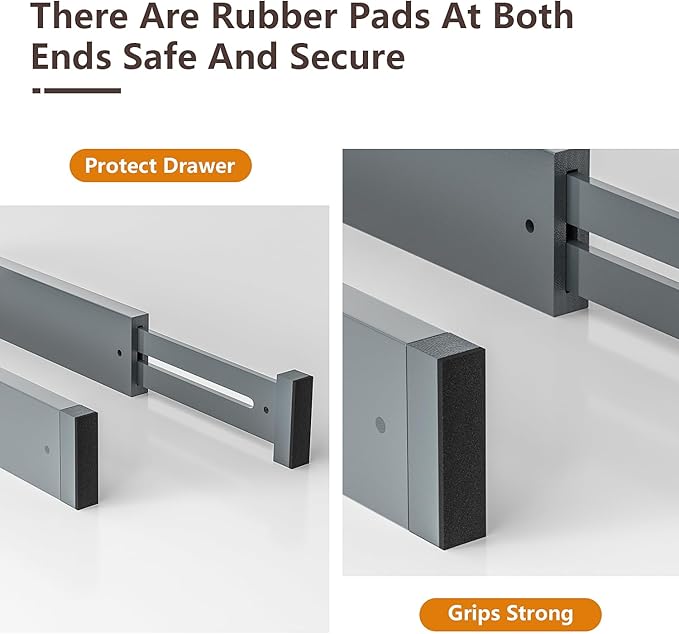 4 PCS Drawer Divider, Expandable Separators