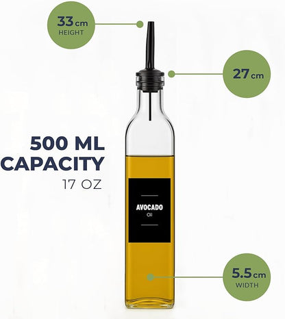 Olive Oil & Vinegar Dispenser Bottle Set